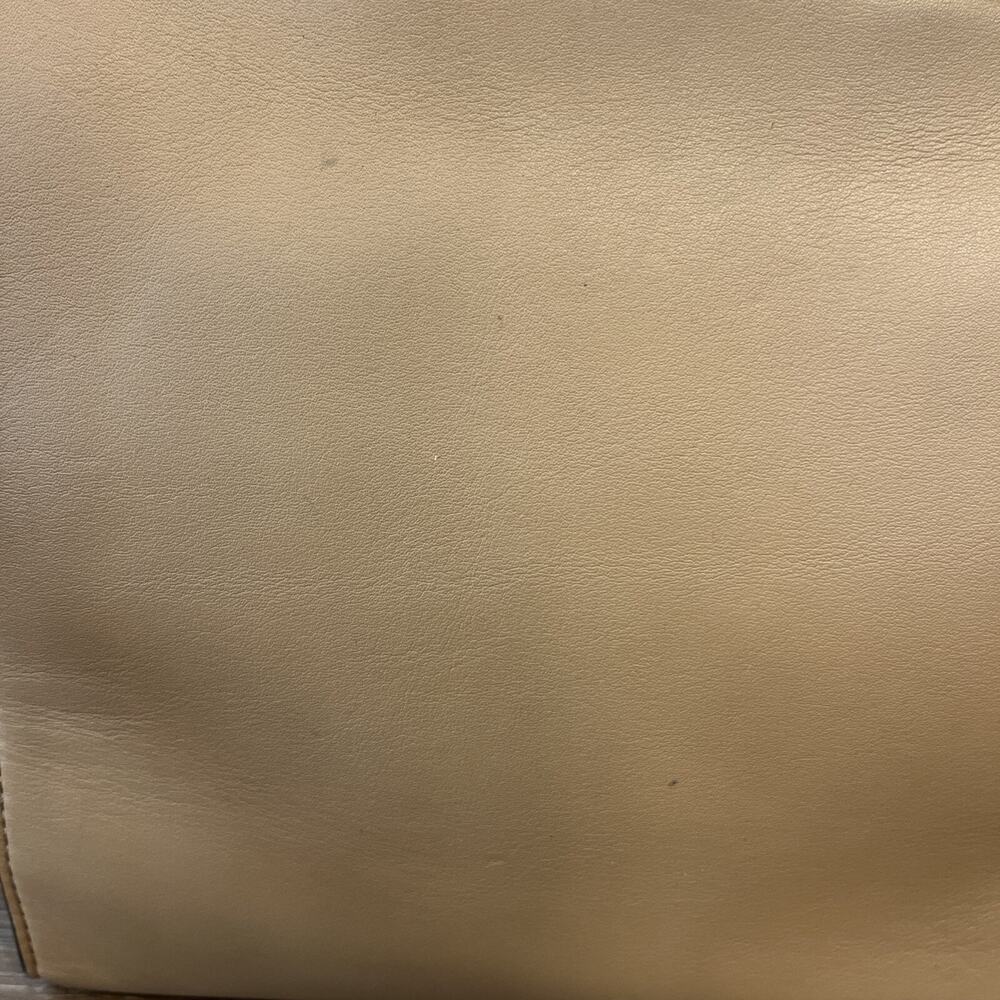 MICHAEL Michael Kors Lana Medium Bicolor leather Tote Handbag Suntan/Black - Picture 5 of 12